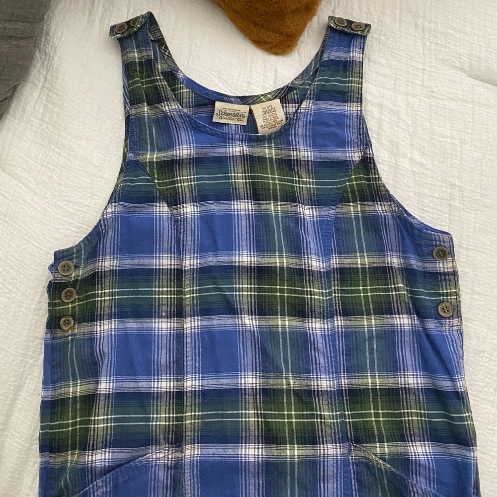 Blue plaid St. Johns Bay Mini Dress